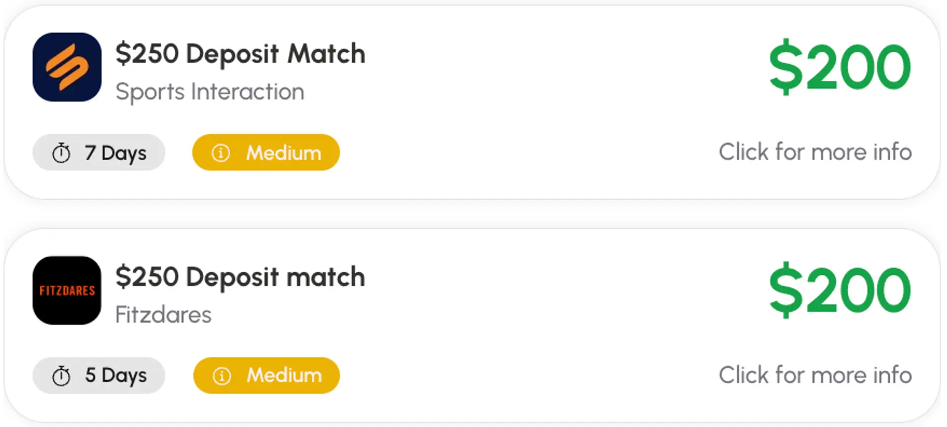 Deposit match pairing example