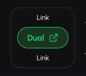 The dual link button on an arbitrage bet card.